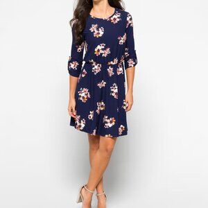 French Grey Murphy Brushed Knit Dress, EUC, S